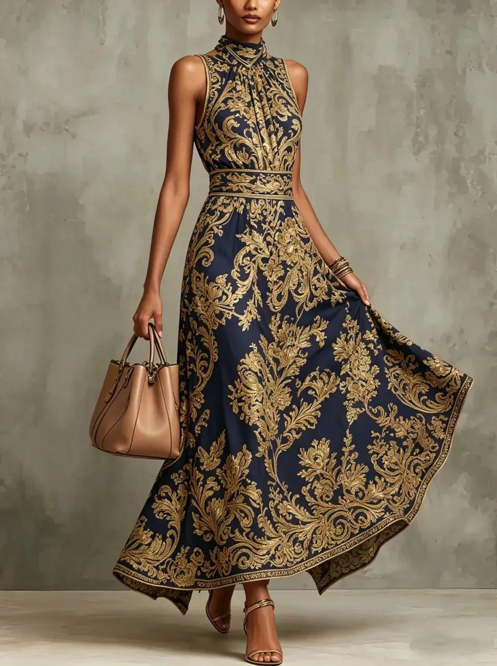 Seren Halter Maxi Dress