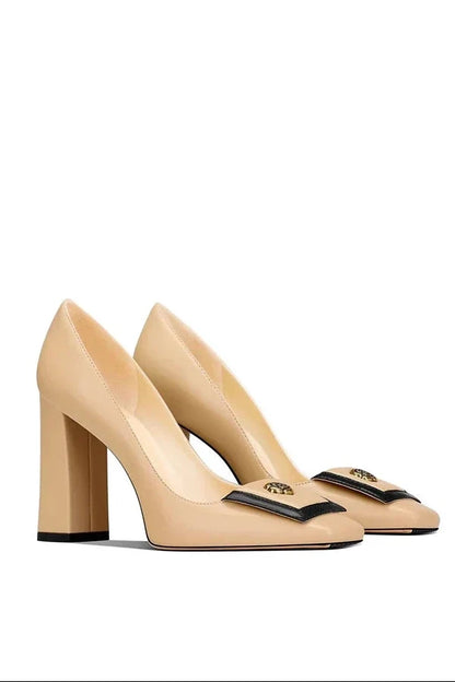 Loretta Square Heel Shoes