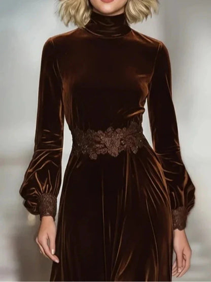 Florentine Velvet Evening Dress