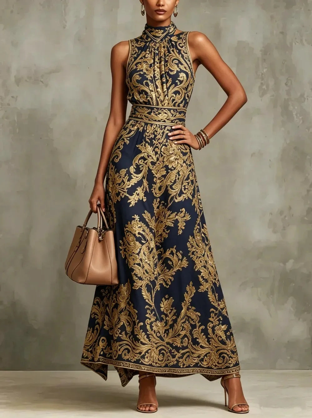 Seren Halter Maxi Dress