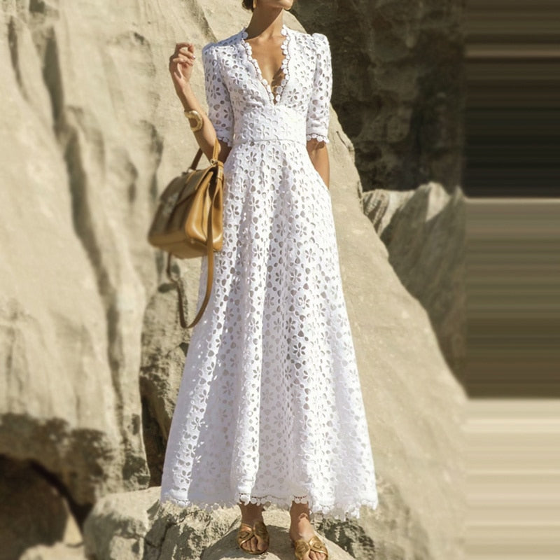 Torrente Lace Maxi Dress