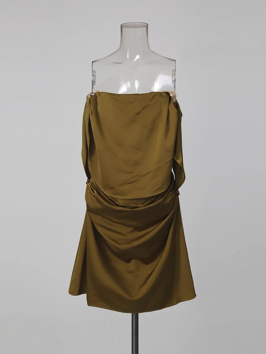 Majesty Satin Mini Dress