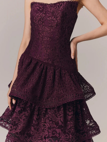 Shadow Lace Maxi Dress