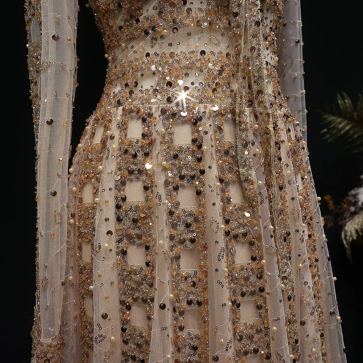Sybille Sequin Formal Gown