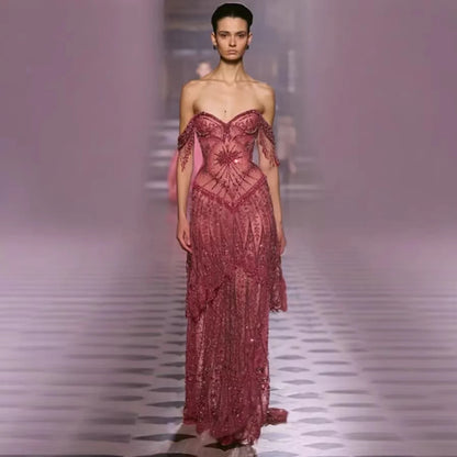 Coralise Crystal Evening Dress