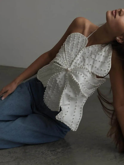 Hera Pearl Bloom Top