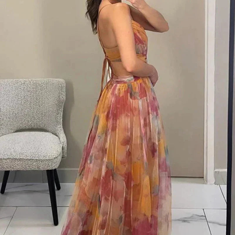 Sofia Amoretti Bloom Evening Maxi Dress