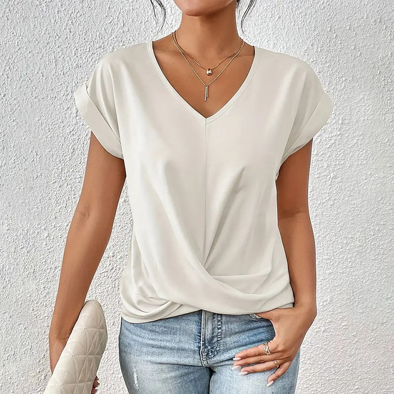 Sofia Amoretti Casual Top with Draped Front