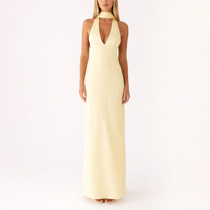 Sofia Amoretti Halter Neck Maxi Dress
