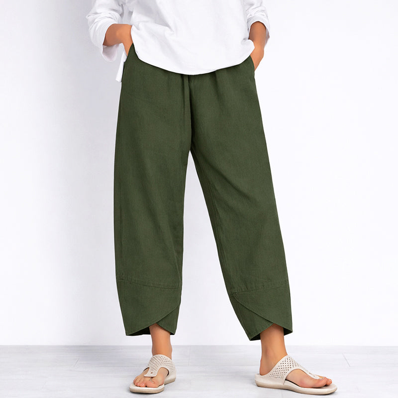 Sofia Amoretti Loose Fit Cropped Pants