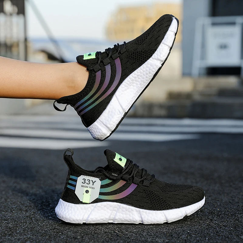 Sofia Amoretti Running Sneakers with Contrast Stripes