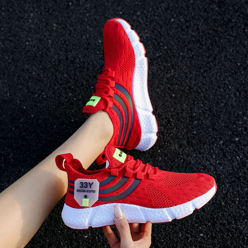 Sofia Amoretti Running Sneakers with Contrast Stripes