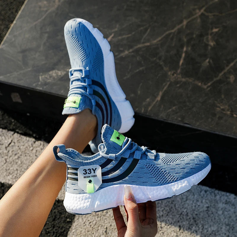 Sofia Amoretti Running Sneakers with Contrast Stripes