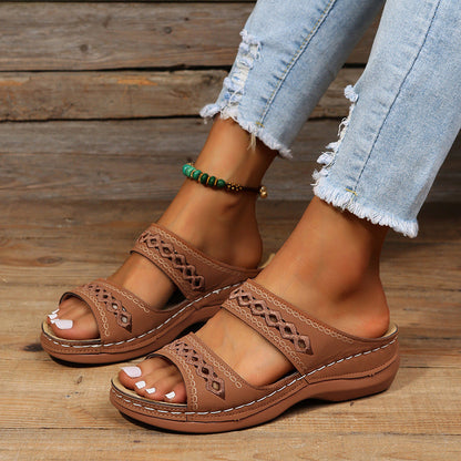 Sofia Amoretti Sandals with Decorative Cutout Straps