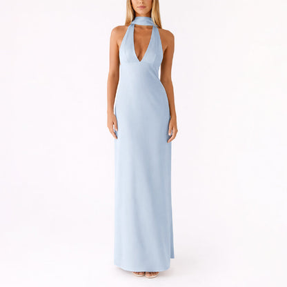 Sofia Amoretti Halter Neck Maxi Dress