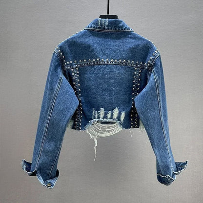 Sofia Amoretti Studded Denim Jacket