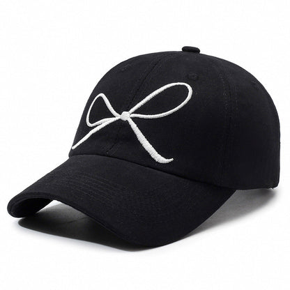 Sweet Bow Embroidered Baseball Cap