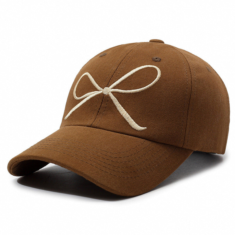 Sweet Bow Embroidered Baseball Cap