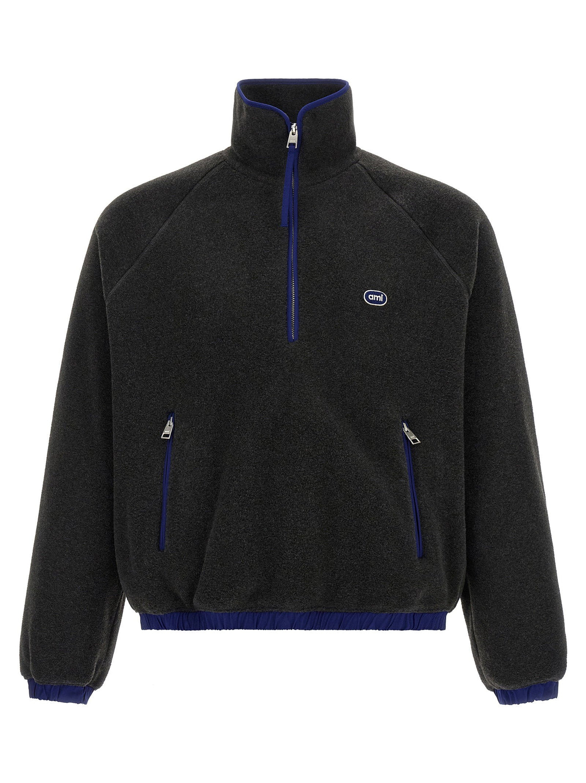Ami Paris Carbon Grey Vareuse Sweatshirt