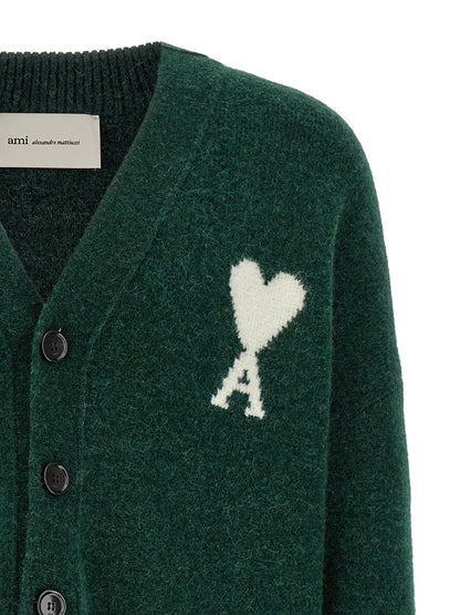 Ami Paris Ami De Coeur Cardigan