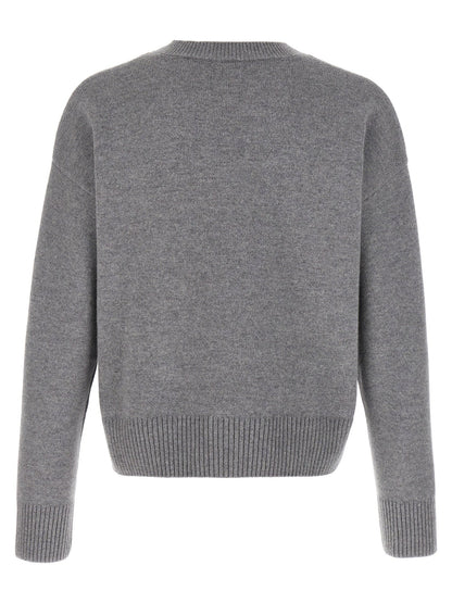 Ami Paris Puff Logo Patch Sweater