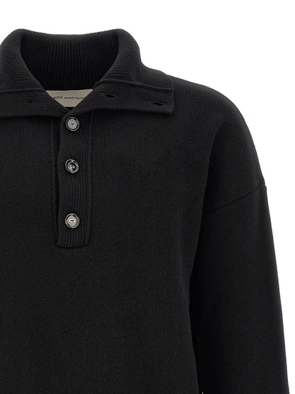 Ami Paris Ami De Cœur Patch Sweater