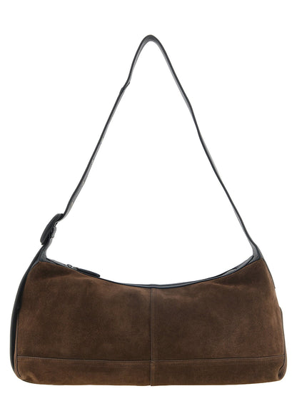Ami Paris Small Brown Etienne Crossbody Bag