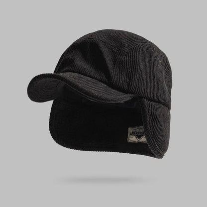 Unisex Winter Earflap Baseball Cap with Fleece Lining