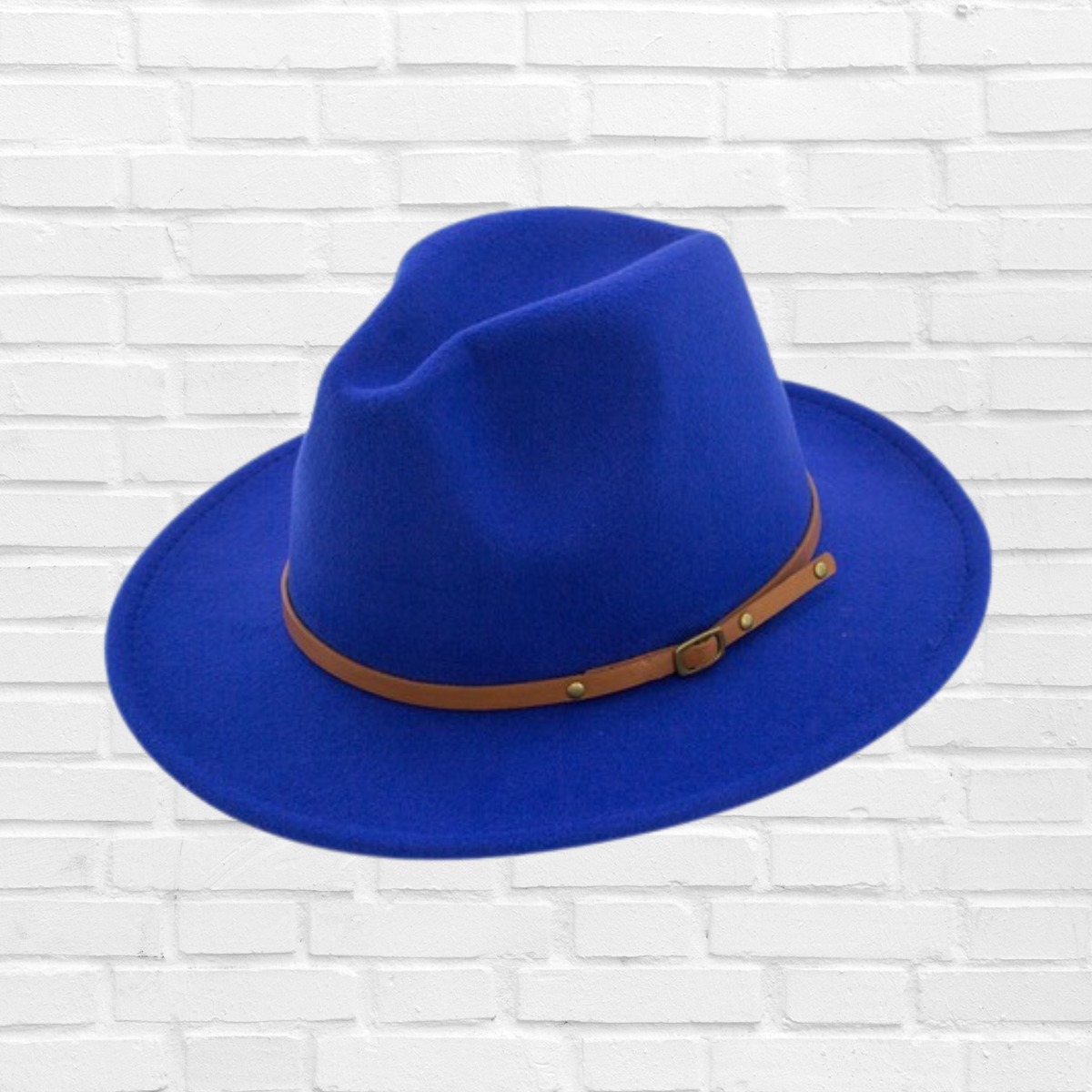 Retro Flat Brim Hat - A Stylish and Playful Accessory | Diva USA Royal Blue Medium size Hat Medium