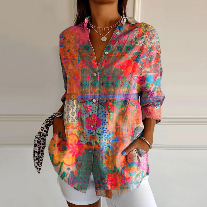 Valentina Rossi Floral Splash Blouse