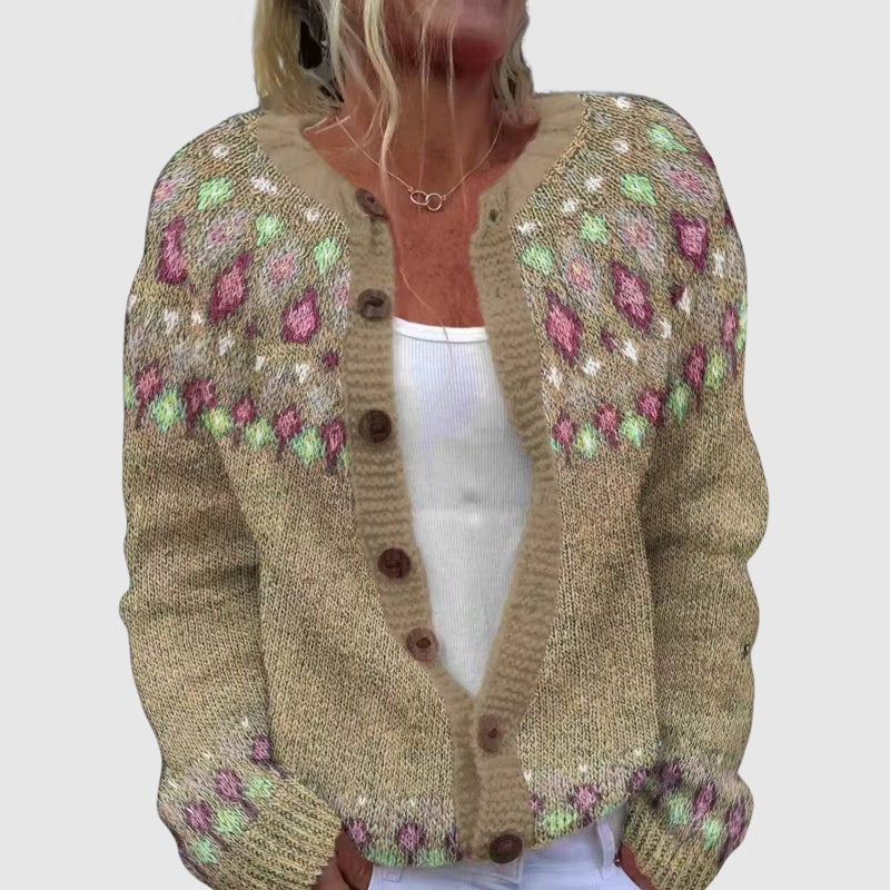 Valentina Rossi Nordic Warm Knit Cardigan