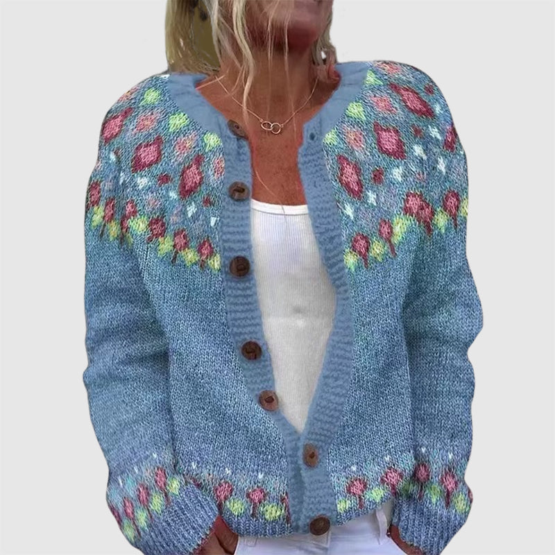 Valentina Rossi Nordic Warm Knit Cardigan