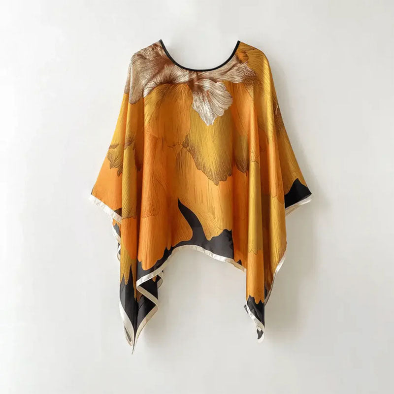 Valentina Rossi Oversized Printed Kaftan Blouse