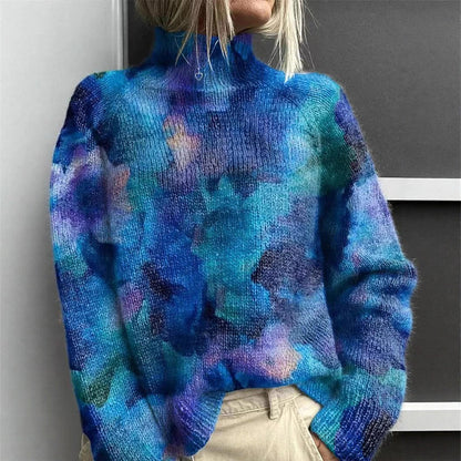 Women’s Patterned Turtleneck Sweater
