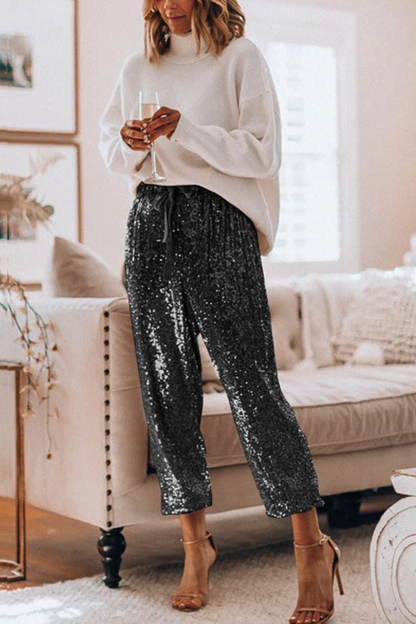 Clidress Sequin Jogging Party Pants(SALE)