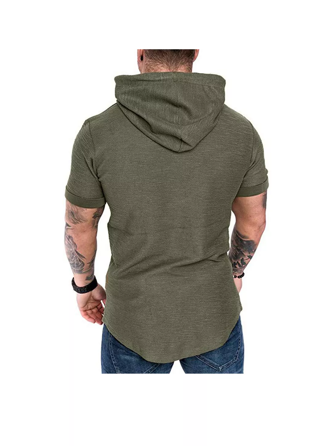 Men's Textured Solid Color High Quality Pullover Hoodies