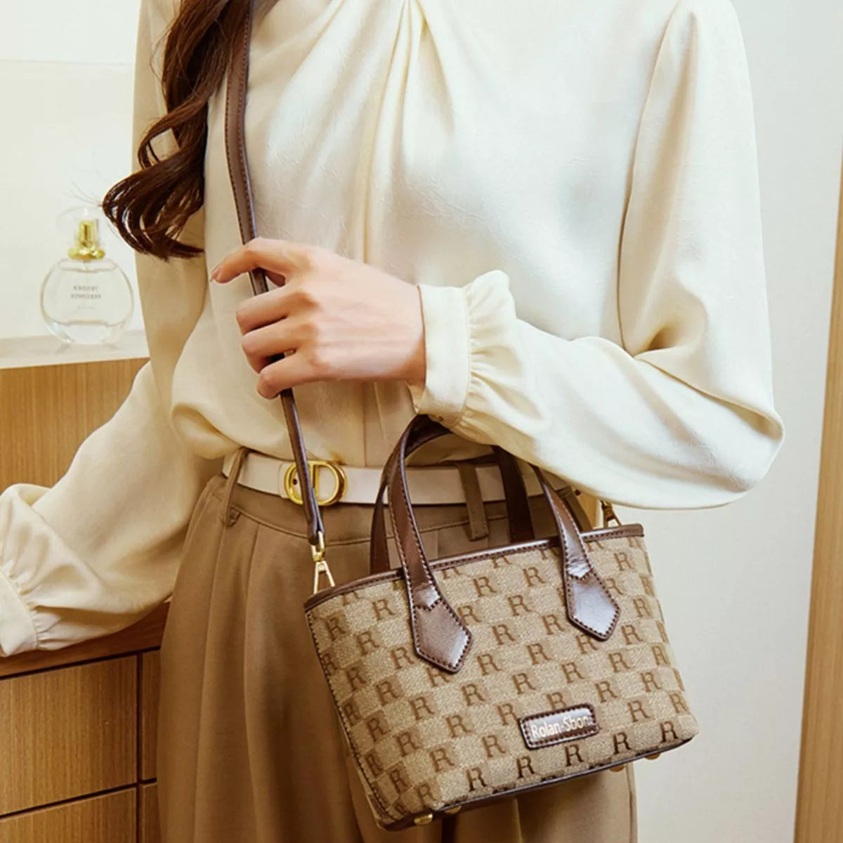 Vintage Monogram Crossbody Bag