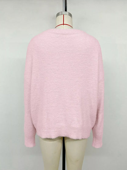 Fluffy Long Sleeve Sweater