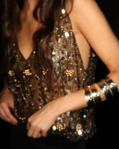 Top with ornaments