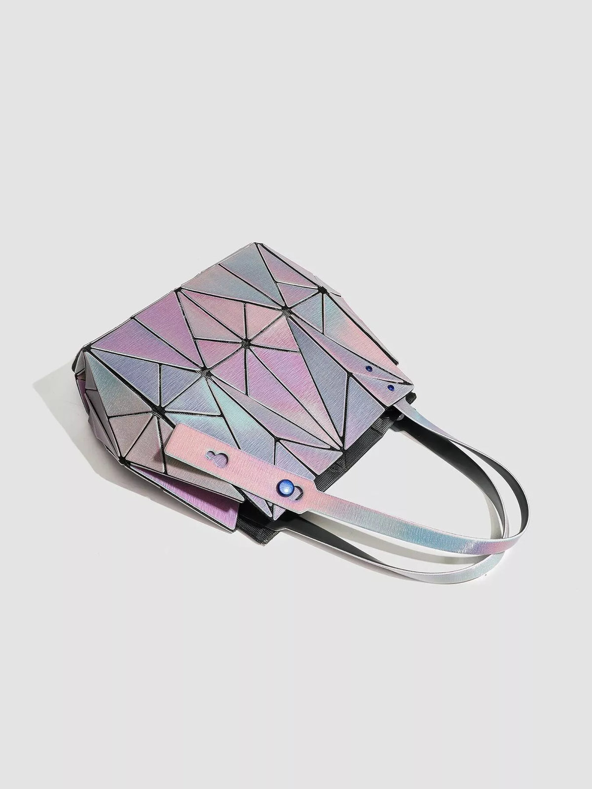 Geometric Iridescent Shoulder Bag