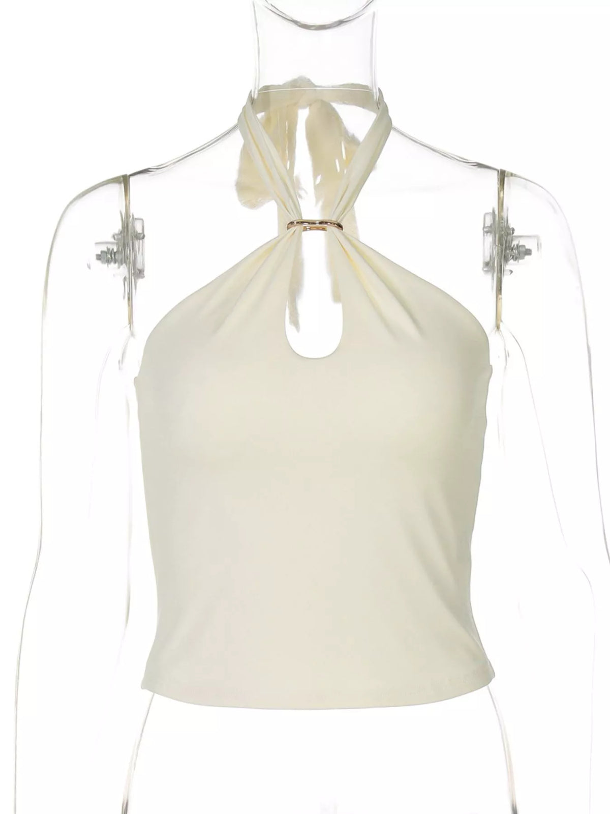 Halter Neck Cami with Keyhole Detail