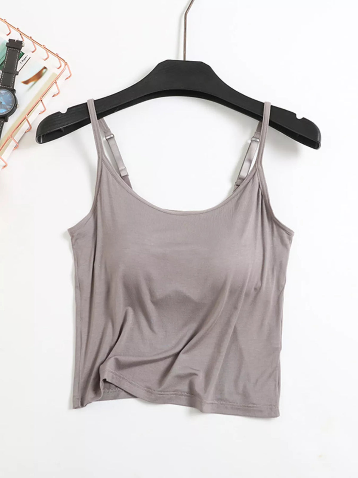 Modal Adjustable Strap Padded Cami and Shorts Set