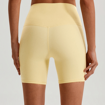 High-Waisted Biker Shorts - 6" Naked Feeling Yoga Workout Shorts