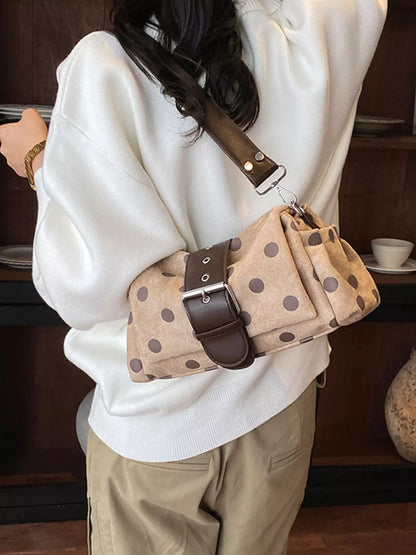 Vintage Polka Dot Shoulder Bag