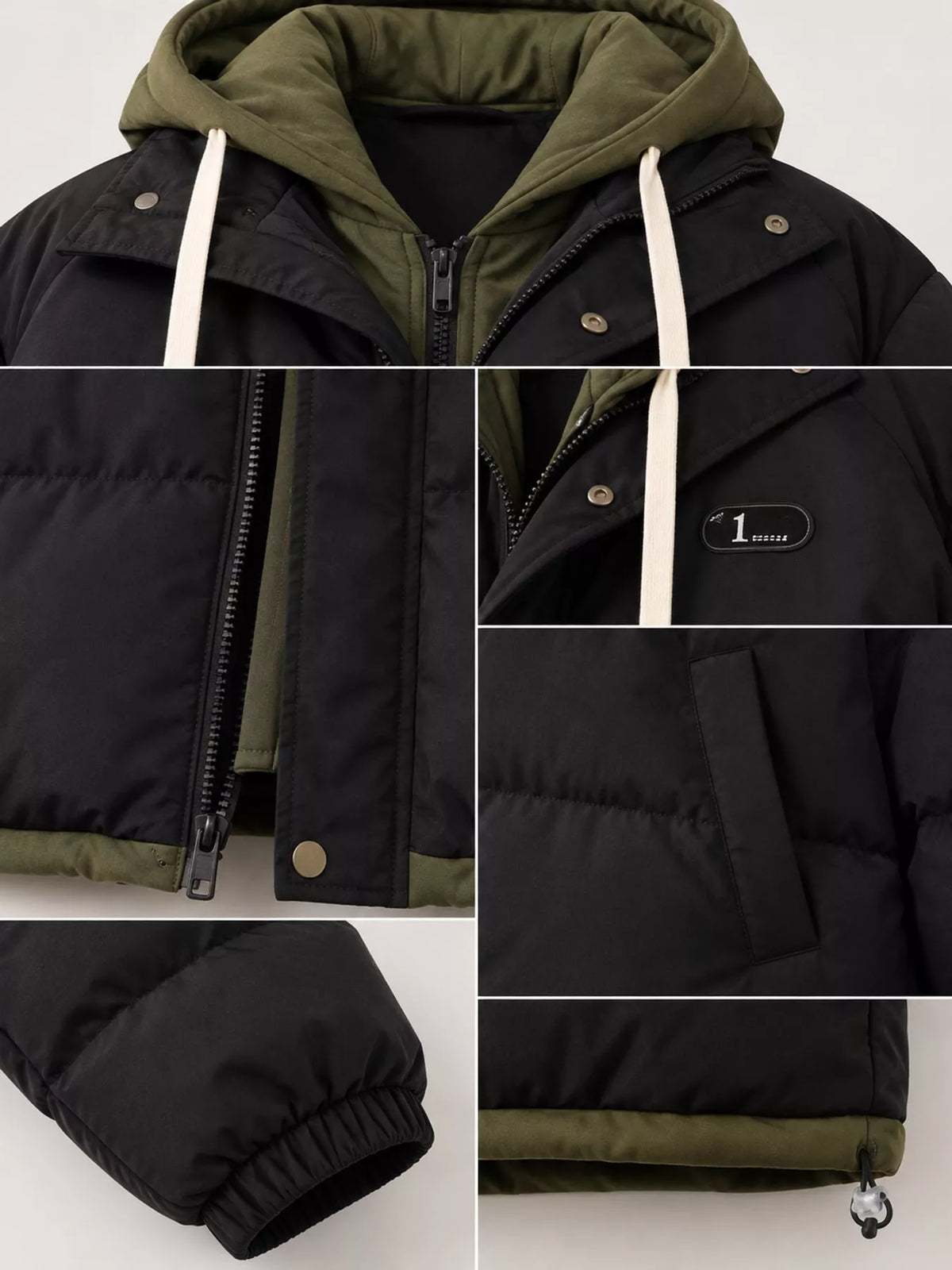 Zip Up Hooded Puffer Outerwear