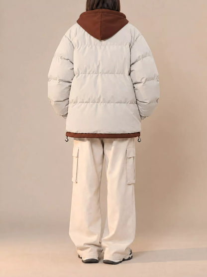 Zip Up Hooded Puffer Outerwear