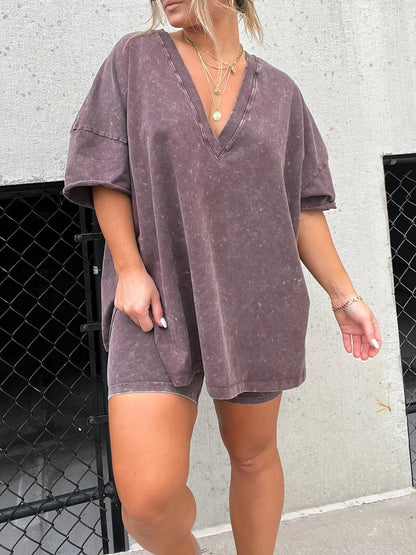 Women's Casual Washed Set