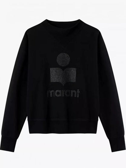 Mock Neck Dropped Shoulder Sweatshirt