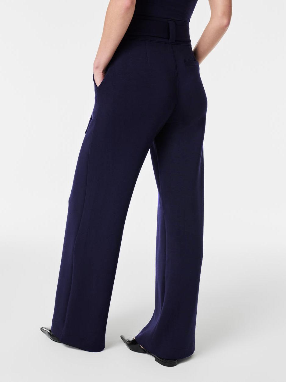 Tie-Waist Wide-Leg Pant