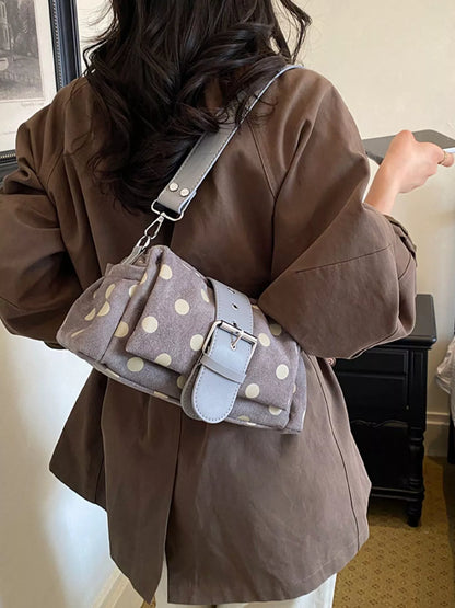 Vintage Polka Dot Shoulder Bag